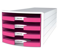 Module de rangement IMPULS 2.0, 4 tiroirs ouverts, blanc