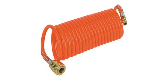 Tuyau spiralé pour air comprimé, 4,5 m