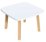Table basse Woody H.40 x L.60 x P.60 cm piètement bois massif