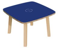 Table d'appoint WOODY, en bois massif, blanc