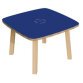 Table d'appoint WOODY, en bois massif, blanc