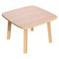 Table d'appoint WOODY, en bois massif, blanc