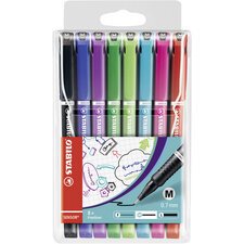 Stift met fijne punt SENSOR M - plastic etui van 6 stuks