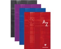 Clairefontaine hard cover index book a4 5x5 ruled - assortment