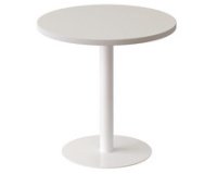 Table d'appoint easyDesk, diamètre: 600 mm, blanc