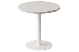 Bijzettafel easyDesk diameter 600 mm wit