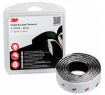 Ruban boucle et crochet SJ352B, 25 mm x 1,25 m, noir