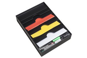 Organiseur de tiroir, 6 compartiments, gris