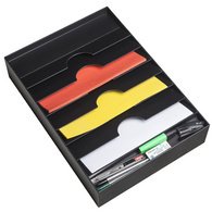 Organiseur de tiroir, 6 compartiments, noir