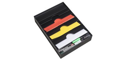 Organiseur de tiroir, 6 compartiments, gris