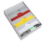 Organiseur de tiroir, 6 compartiments, gris