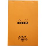 Rhodia head stapled pad 80 sh. 80g Fax 21x31,8cm - Orange|