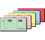 Bloc de tickets numérotés 1-100, 105 x 50 mm,