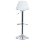 Bar chair 'BOBBA', set of 2, white