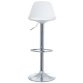 Chaise de bar 'BOBBA', ensemble de 2, blanc