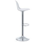 Bar chair 'BOBBA', set of 2, white