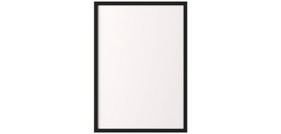 Aluminum photo frame, (L)400x(H)500 mm, black