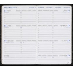 Agenda Moderne - Recharge Agenda - Spiralé - 2026 - INT 8310 /2 - 2JOURS/PAGE - 2 jours par page - Multilingue - 12 mois de janv à déc. - 7x10 cm - tranche dorée