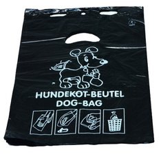 Hondenpoepzakje, HDPE folie, 3 liter, zwart