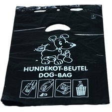 Sachet à déjections canines, HDPE, 3 litres, noir