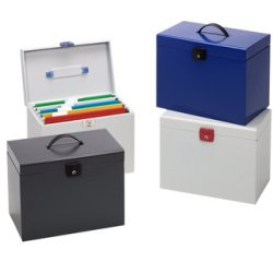 Valise métal pour dossiers suspendus, assorti