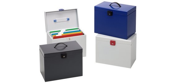 Valise métal pour dossiers suspendus, assorti