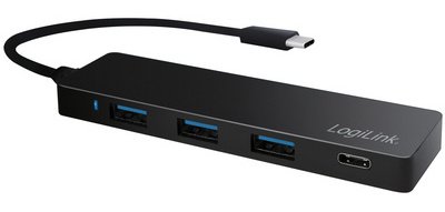 Hub USB 3.0 plat avec connecteur USB-C 3.1 Gen1