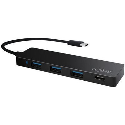 Hub USB 3.0 plat avec connecteur USB-C 3.1 Gen1