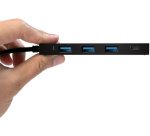 Hub USB 3.0 plat avec connecteur USB-C 3.1 Gen1
