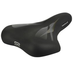 selle de vélo de tourisme en gel, noir