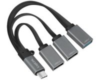 Hub USB 3.0 avec fiche USB-C 3.1 Gen1, 3 ports