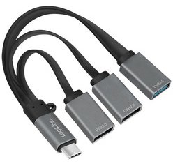 Hub USB 3.0 avec fiche USB-C 3.1 Gen1, 3 ports