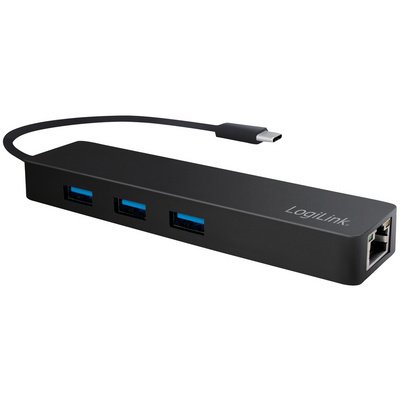 Hub USB 3.0 met USB-C 3.1 Gen1 stekker & adapter