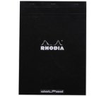 dotPad - bloc agrafé Rhodia N°18 21x29,7 cm dot 80 feuillets 80g - Noir