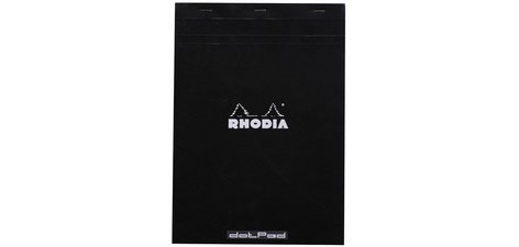 dotPad - bloc agrafé Rhodia N°19 21x31,8 cm dot 80 feuillets 80g - Noir