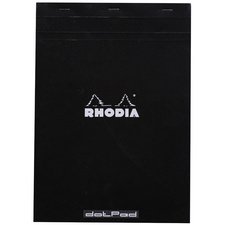 dotPad - bloc agrafé Rhodia N°19 21x31,8 cm dot 80 feuillets 80g - Noir