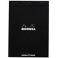 dotPad - bloc agrafé Rhodia N°19 21x31,8 cm dot 80 feuillets 80g - Noir