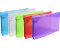 Ringbuch aus PP 700µ, 2 Ringe 25mm, Rücken 35mm, 16x24cm für DIN A5