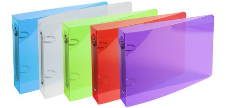 Exacompta 'Crystal' Record Card Ring Binder (Large)