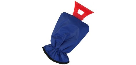 Grattoir avec gant, bleu