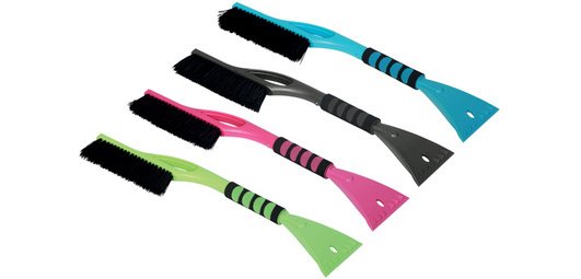 Scraper with snow broom, length: 60 cm