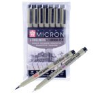 Feutre fineliner PIGMA MICRON, étui 6+1, noir