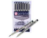Feutre fineliner PIGMA MICRON, étui 6+1, noir