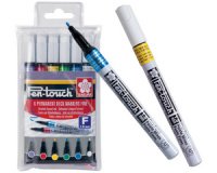Marqueur permanent Pen-Touch Fin, étui de 6