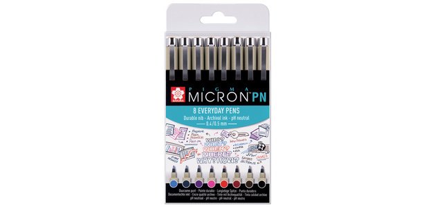 Feutre fineliner Pigma Micron PN, kit de 8