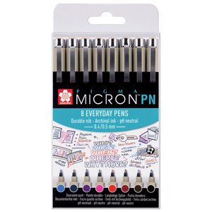 Feutre fineliner Pigma Micron PN, kit de 8