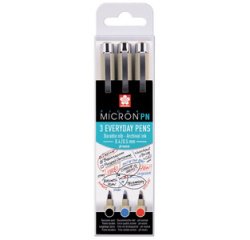 Feutre fineliner Pigma Micron PN, kit de 3 Bureau