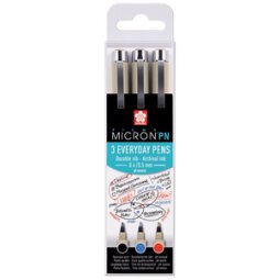 Feutre fineliner Pigma Micron PN, kit de 3 Bureau