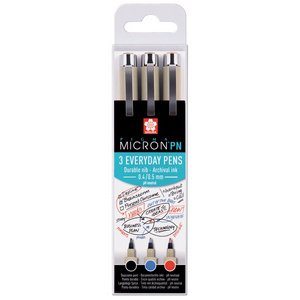 Feutre fineliner Pigma Micron PN, kit de 3 Bureau