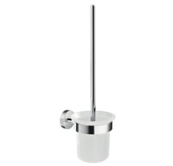 Ensemble pour WC SMOOZ, chromé, avec colle de fixation